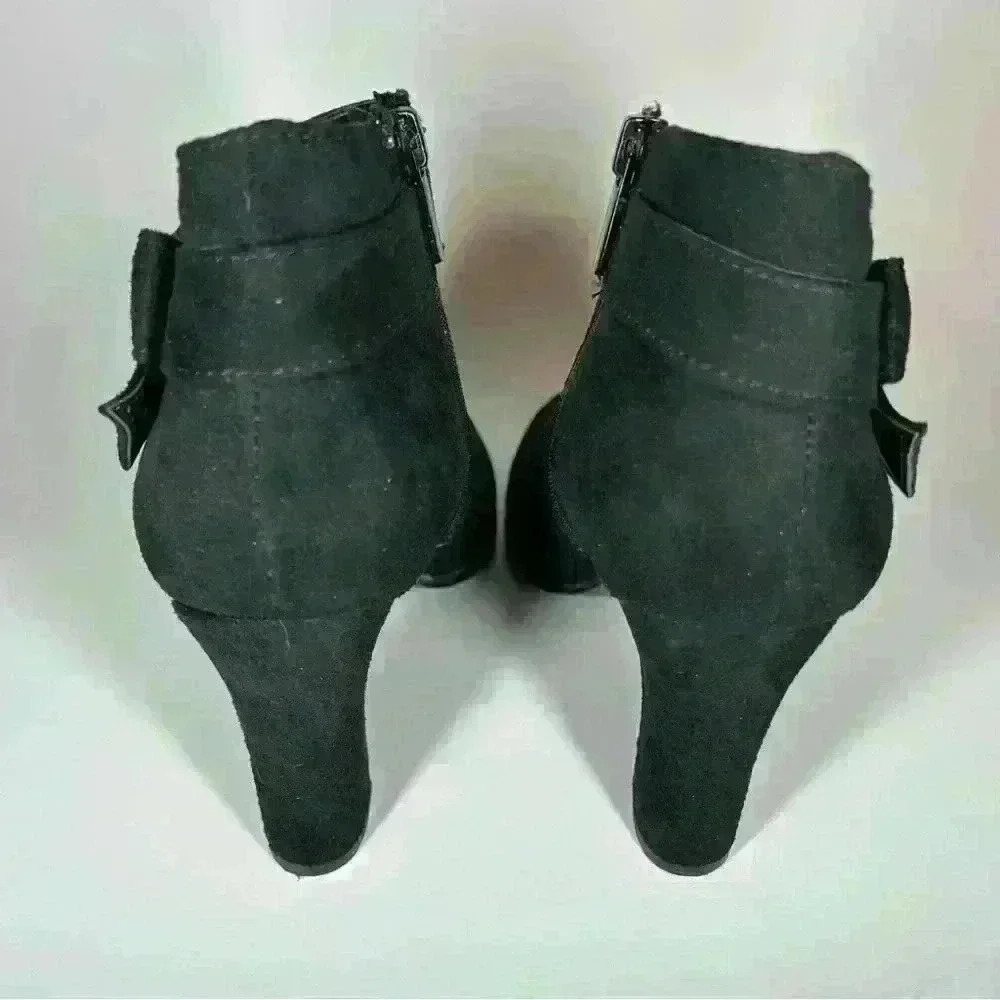 Impo Oralia black suede women’s boot heels 4” - Picture 6 of 7